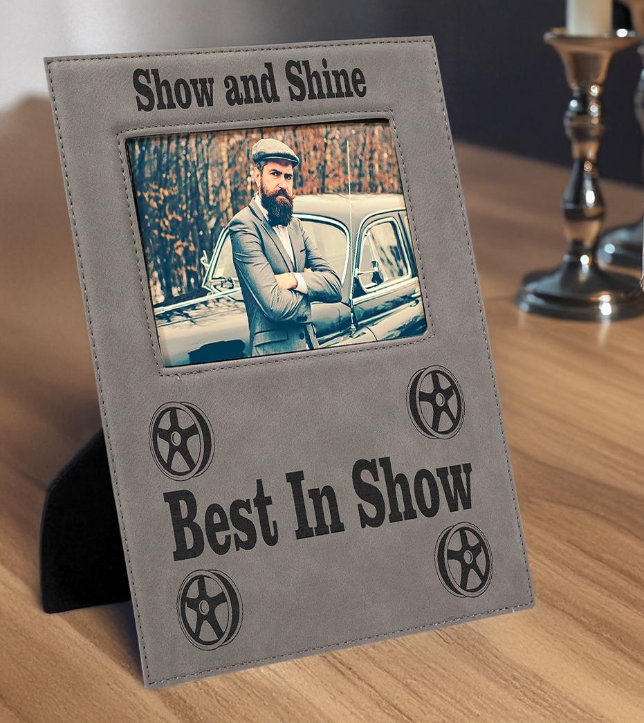 Leather Frame Plaque
