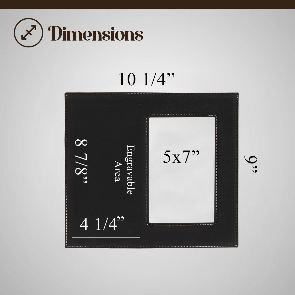 Leather Frame Plaque