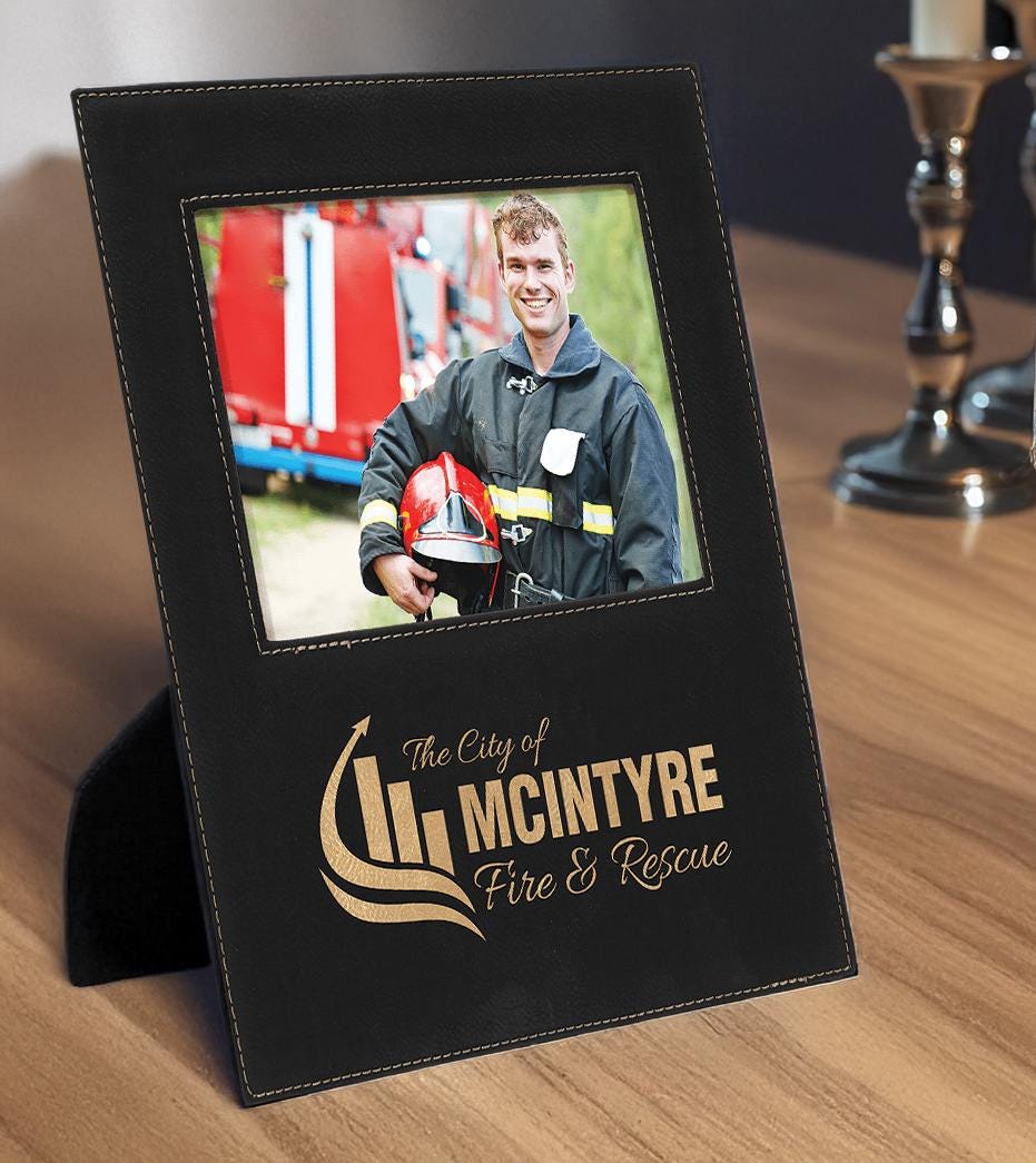 Leather Frame Plaque