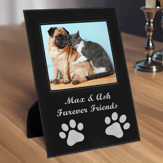 Leather Frame Plaque